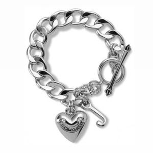 Juicy couture silver charm bracelet